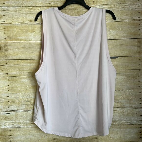 Demi Lovato Fabletics Pale Pink Kortney Tank Top - Size XXL - Dropped Arm Holes - Picture 4 of 6